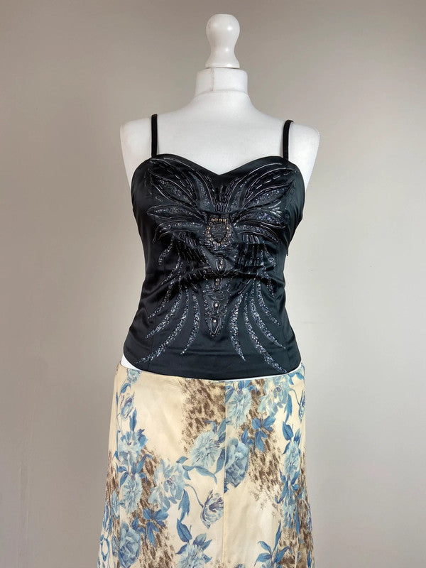 90s Rhinestone Embellished Cami - Size XS/S