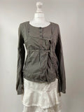 Cop Copine Khaki Deconstructed Top - Size M/L - Funky Cat