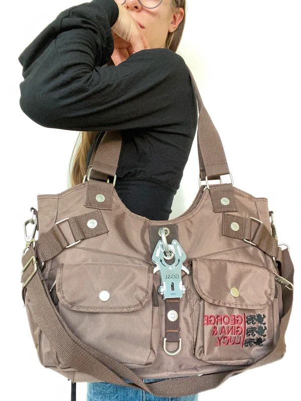 George Gina & Lucy Utility Buckle Bag - Funky Cat