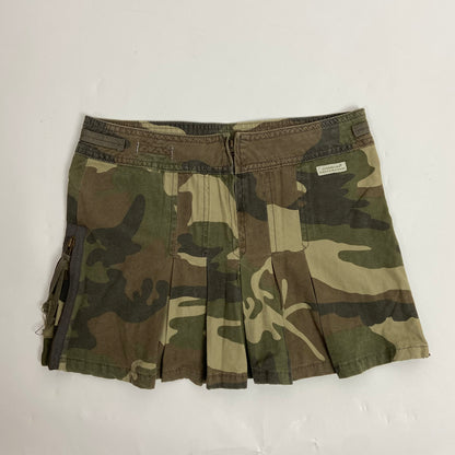 00s Camo Print Cargo Mini Skirt - Size XS