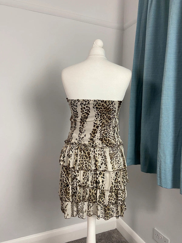 Vintage 00s Ruffled Mesh Dress - Size XS/S - Funky Cat