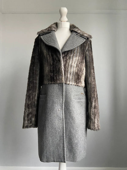 Miss Sixty Furry Coat - Size M - Funky Cat