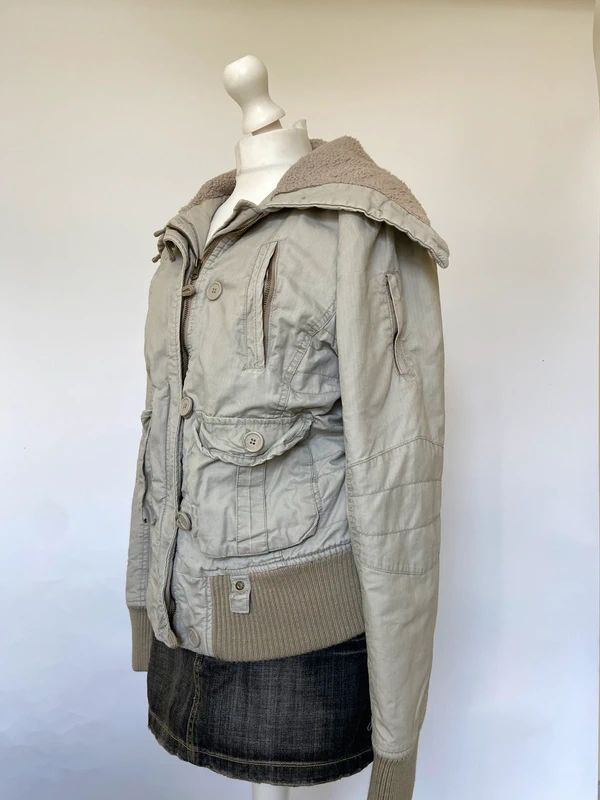 Vintage 00s Bomber Jacket - Size L - Funky Cat