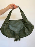 Vintage Hippie Boho Leather Fringe Bag