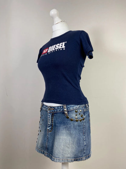 Diesel Vintage Baby Tee - Size S