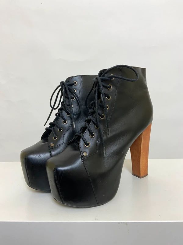 Boho Lace Up Boots - Jeffrey Campbell Boots Size 7 - Funky Cat