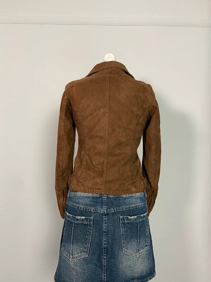Vintage y2k Asymmetrical Jacket - Size S