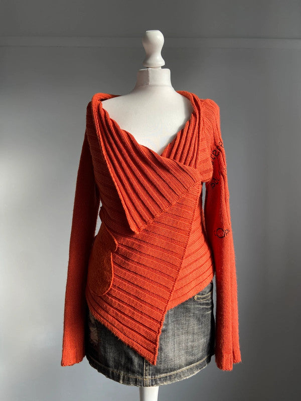 Cop Copine Wrap Jumper - Size S/M - Funky Cat