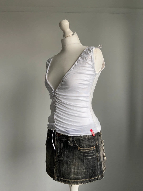 Miss Sixty Ruched Top - Size S/M