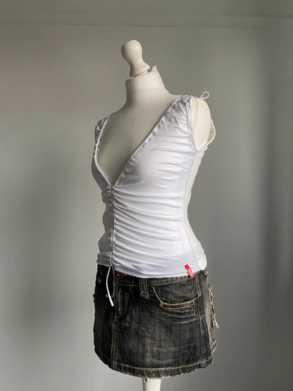 Miss Sixty Ruched Top - Size S/M