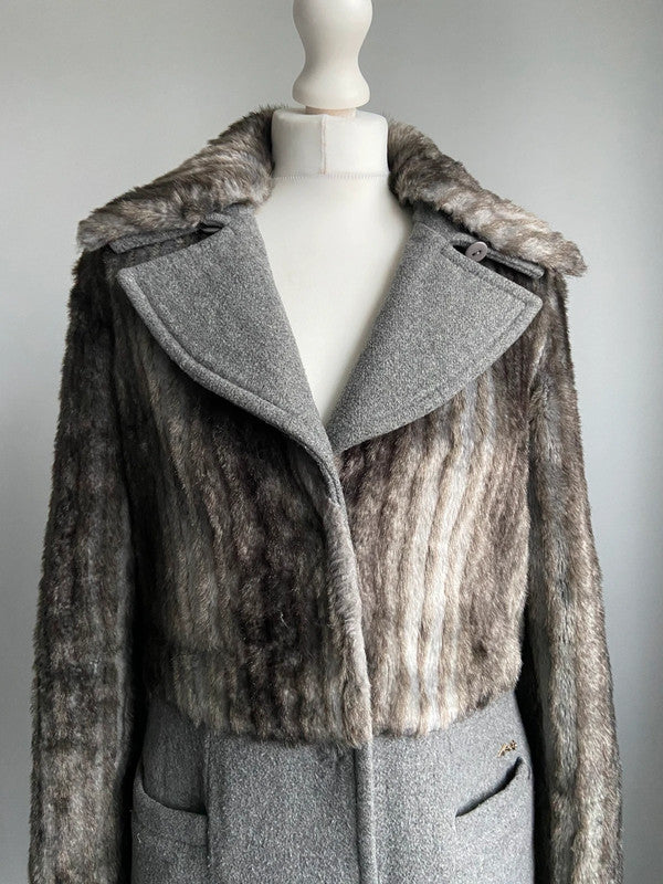 Miss Sixty Furry Coat - Size M - Funky Cat