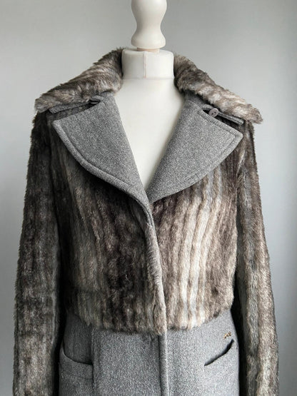 Miss Sixty Furry Coat - Size M - Funky Cat