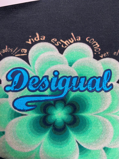 Desigual Funky Print V-Neck Dress - Size S