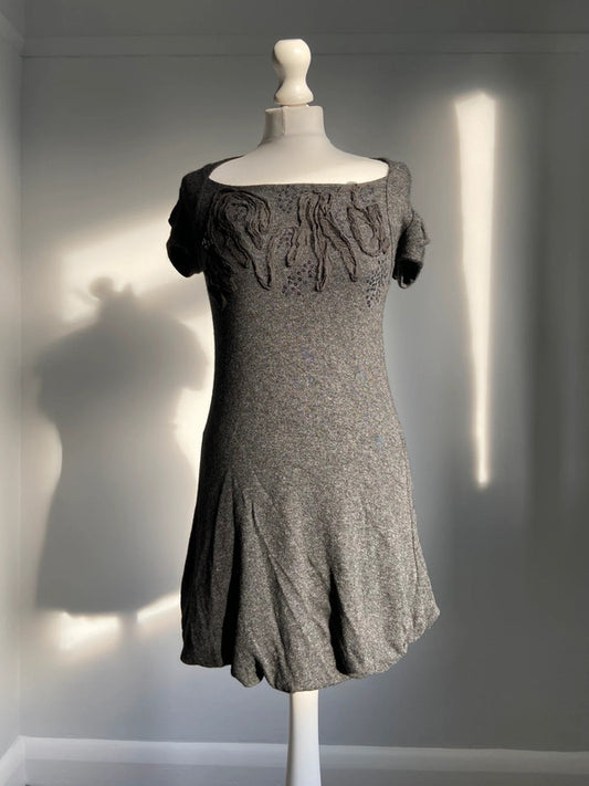 Vintage 00s Sequin Knitted Dress - Size S