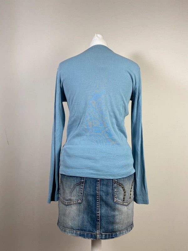 00s Embellished Long Sleeve - Size M/L - Funky Cat