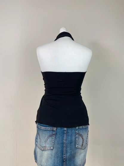 00s Morgan Beaded Halterneck Top - Size S/M