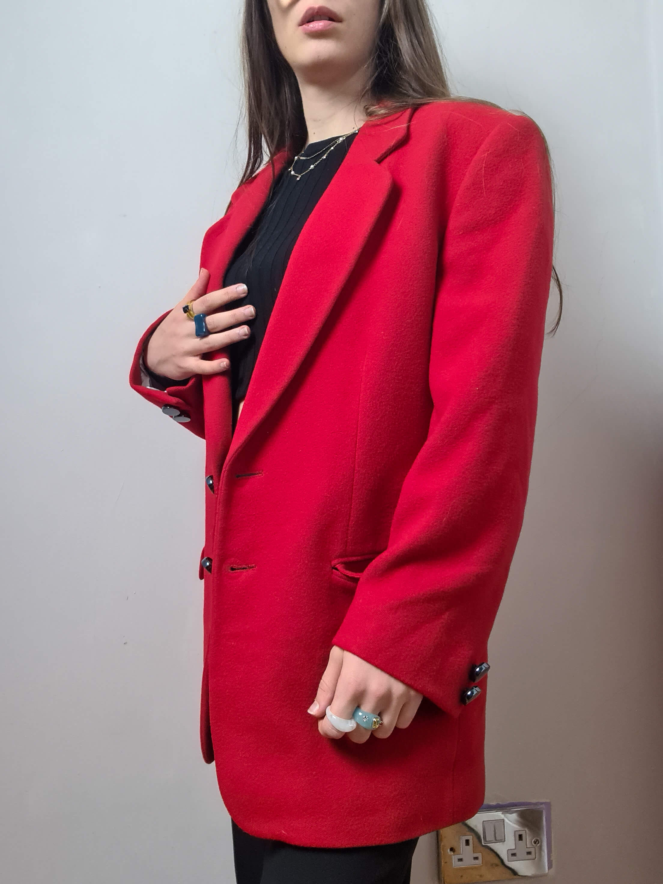 Zara red blazer outlet jacket