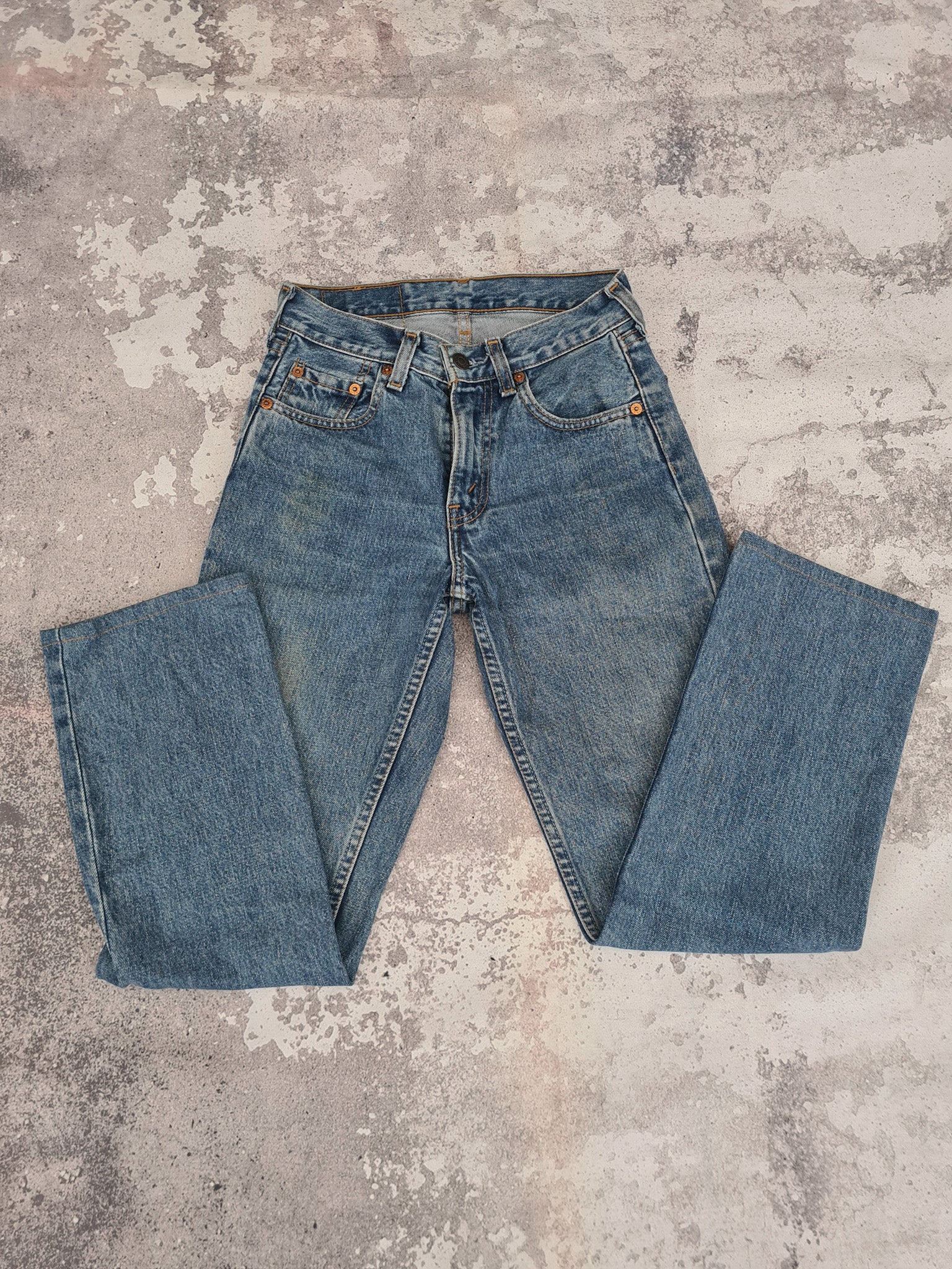 Vintage 1990s Levi's 595 Jeans W24 - Funky Cat