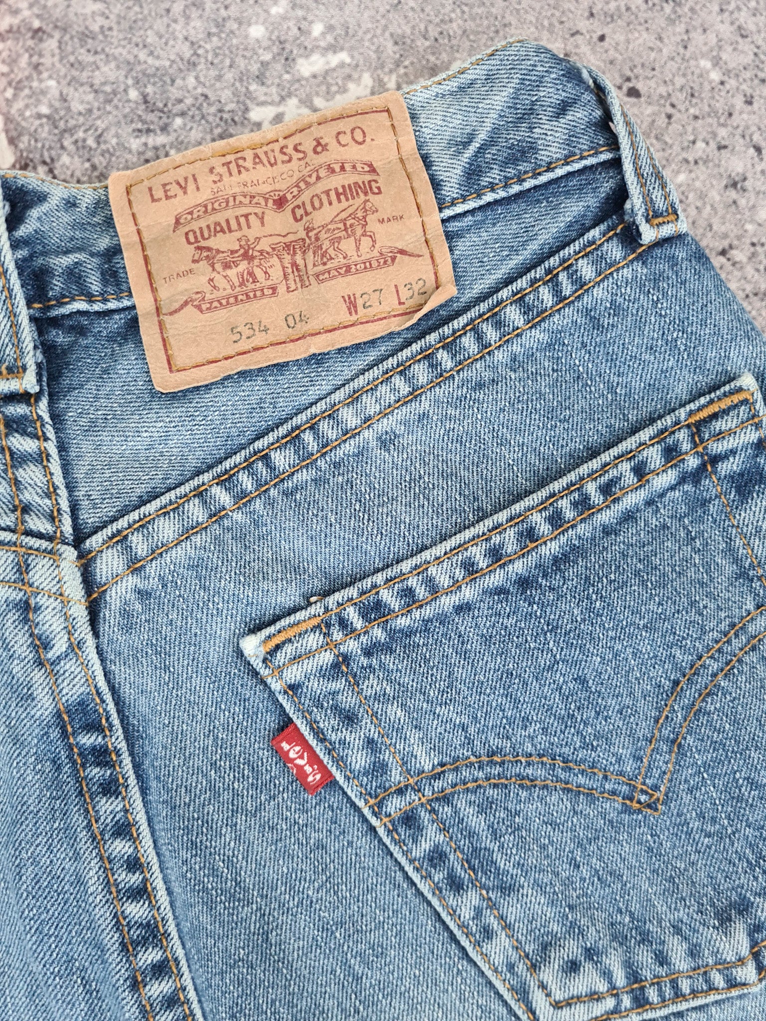 Vintage 1990's 534 Jeans W25 in wash – Funky Cat