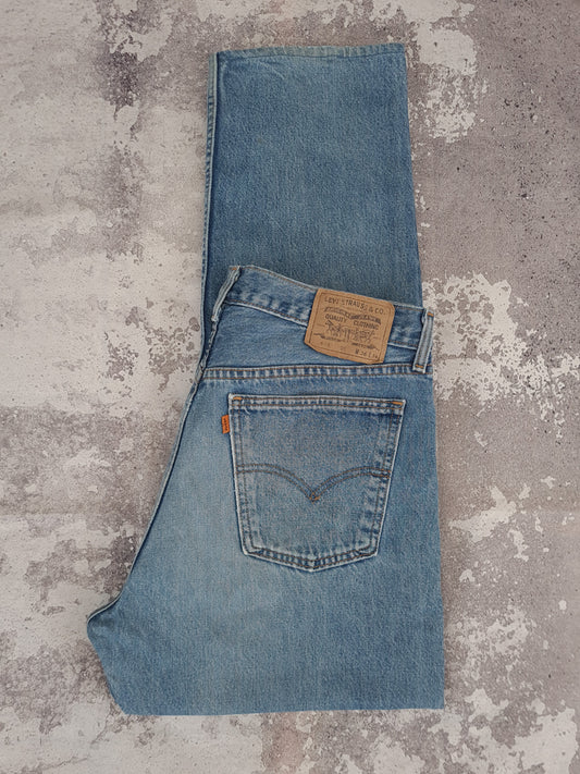 Vintage 1990's Levi's 615 Orange Tab Jeans W34 - Funky Cat