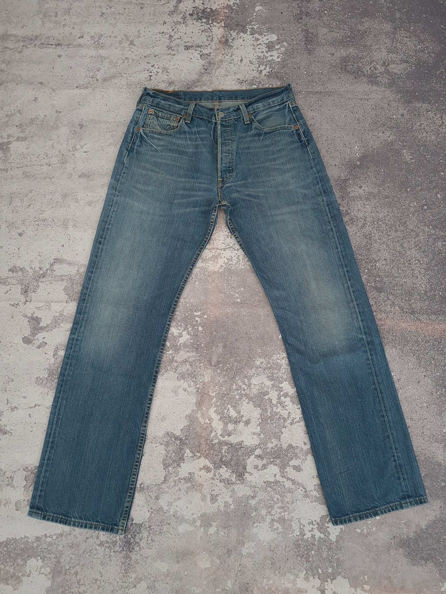 Vintage Y2K Levi's 501 Jeans W32 - Funky Cat