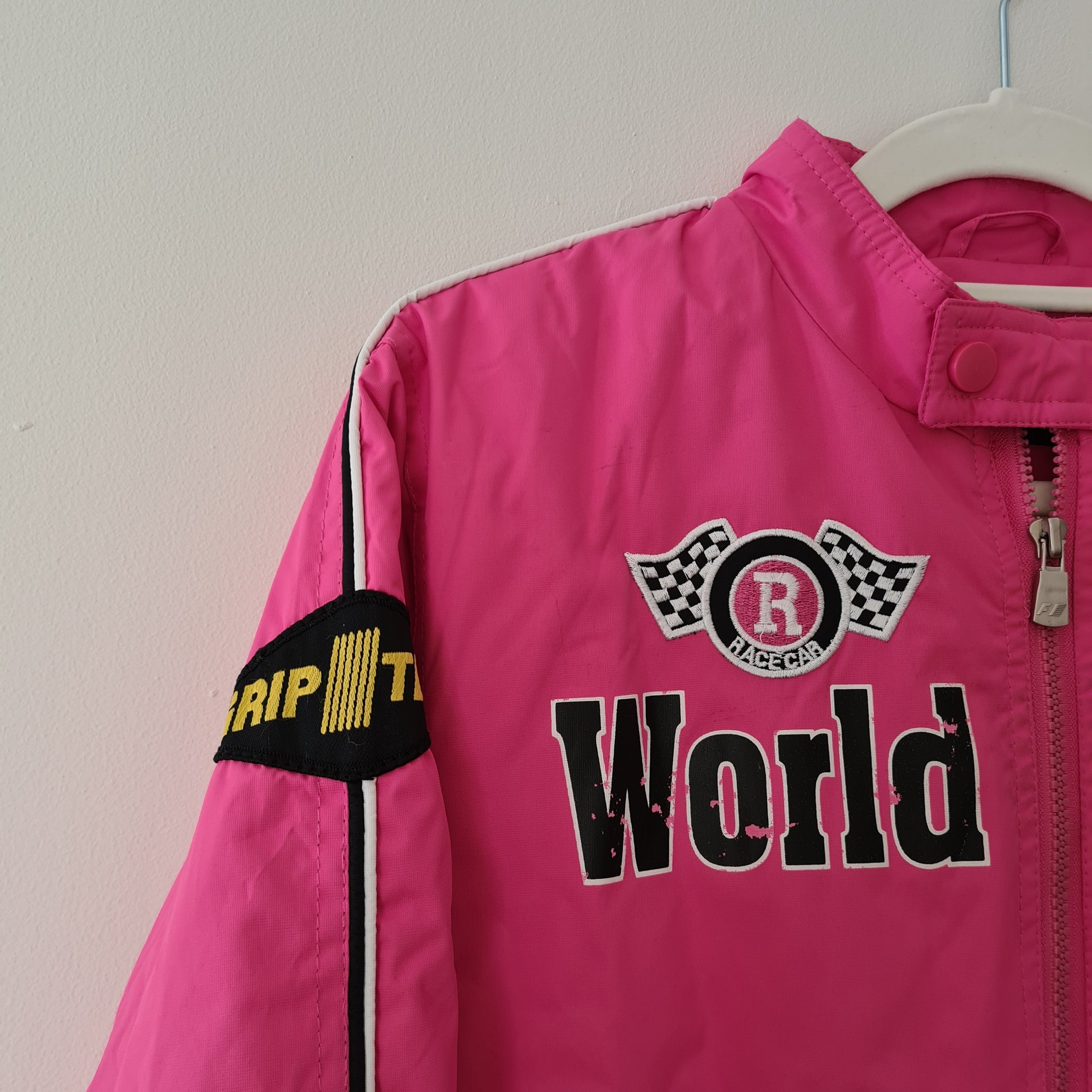 Pink motorcycle jacket - Funky Cat