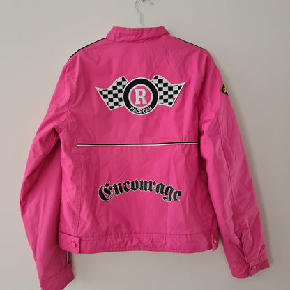 Pink motorcycle jacket - Funky Cat