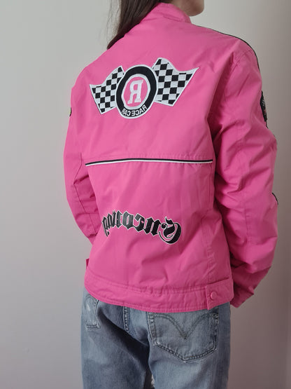 Pink motorcycle jacket - Funky Cat